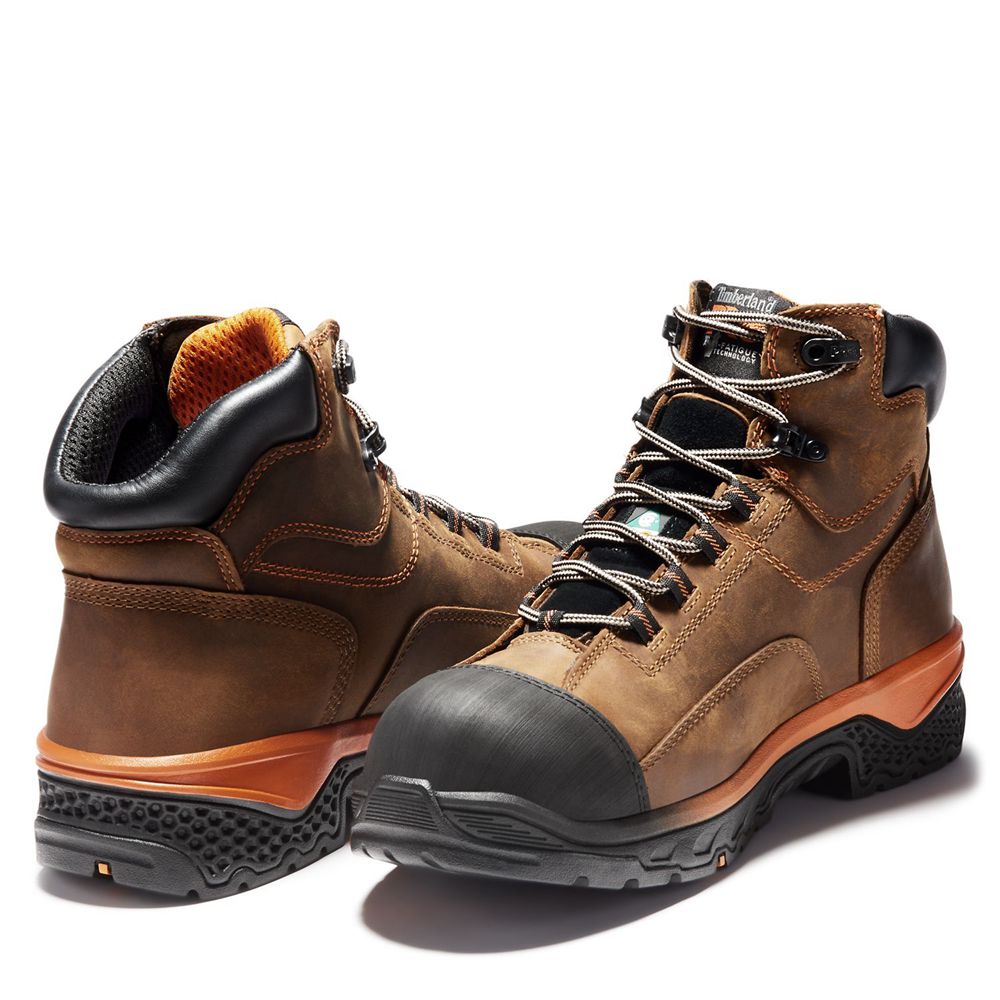 Bocanci De Muncă Timberland Barbati Maro/Negrii - Pro® Bosshog 6 Comp Toe - Romania - OFMEKA426